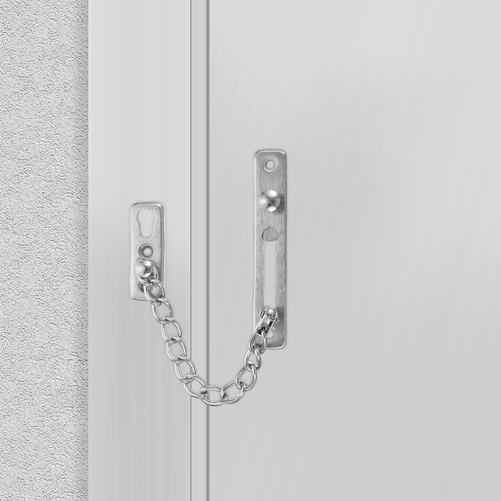 Security Chain Door - 2 Stück Türketten-Schlösser aus Edelstahl, robuste