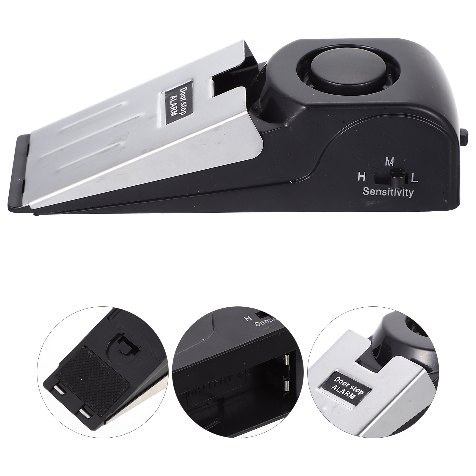 Door Stop Alarm - Druck-Türstopper mit Sicherheitsalarm, Türkeil für Zuhause,