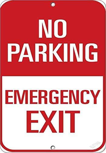 Emergency Exit Sign - Straßenschild, Warnschild, Parkverbot, Notausgang, Verkehrsschild, Wandkunst,