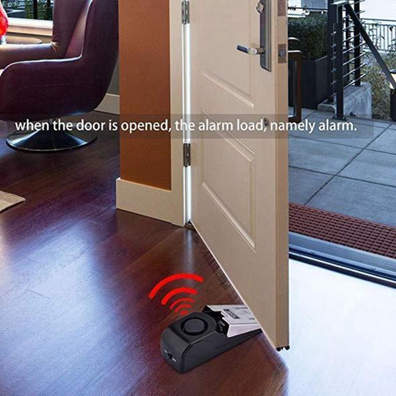 Door Stop Alarm - Drahtloses Türstopper-Alarm-Schloss 125dB Vibrationssensor Diebstahlsicherungssystem für