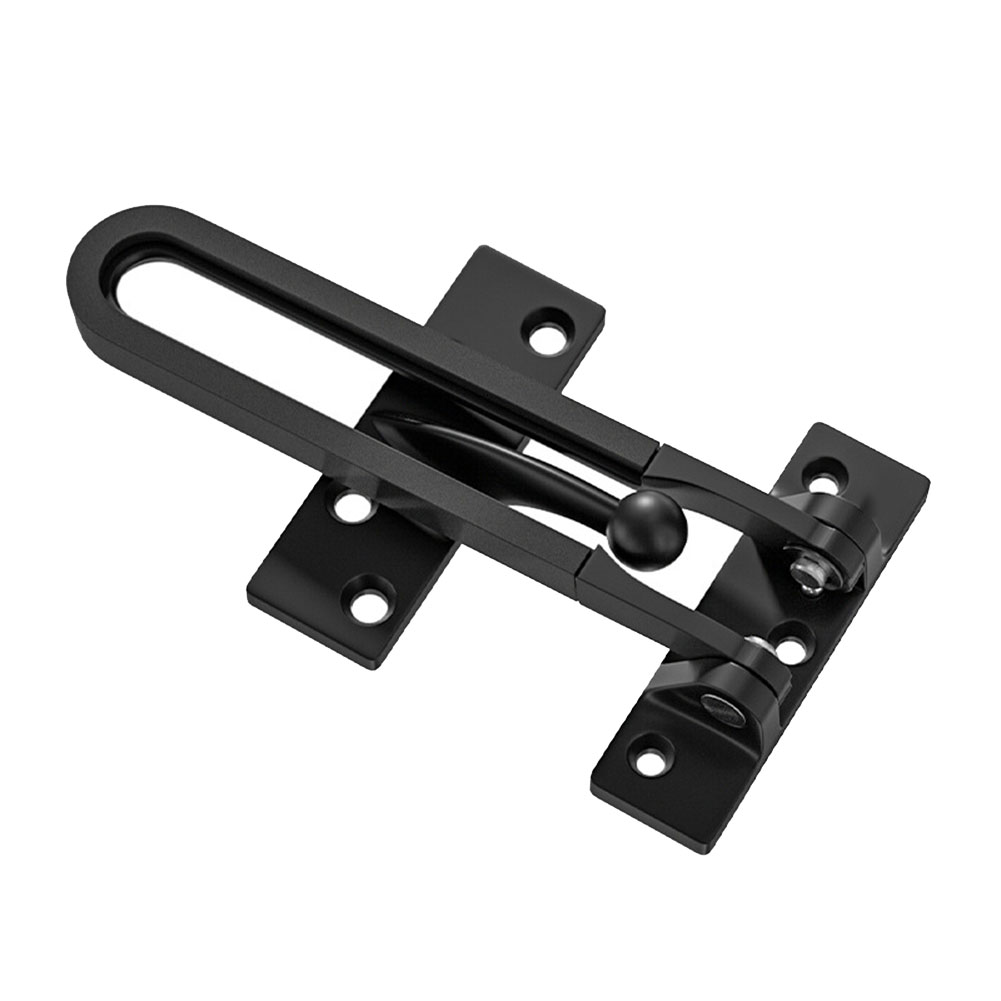 Security Chain Door - Schwarzes Türschloss aus Zinklegierung mit Kette,