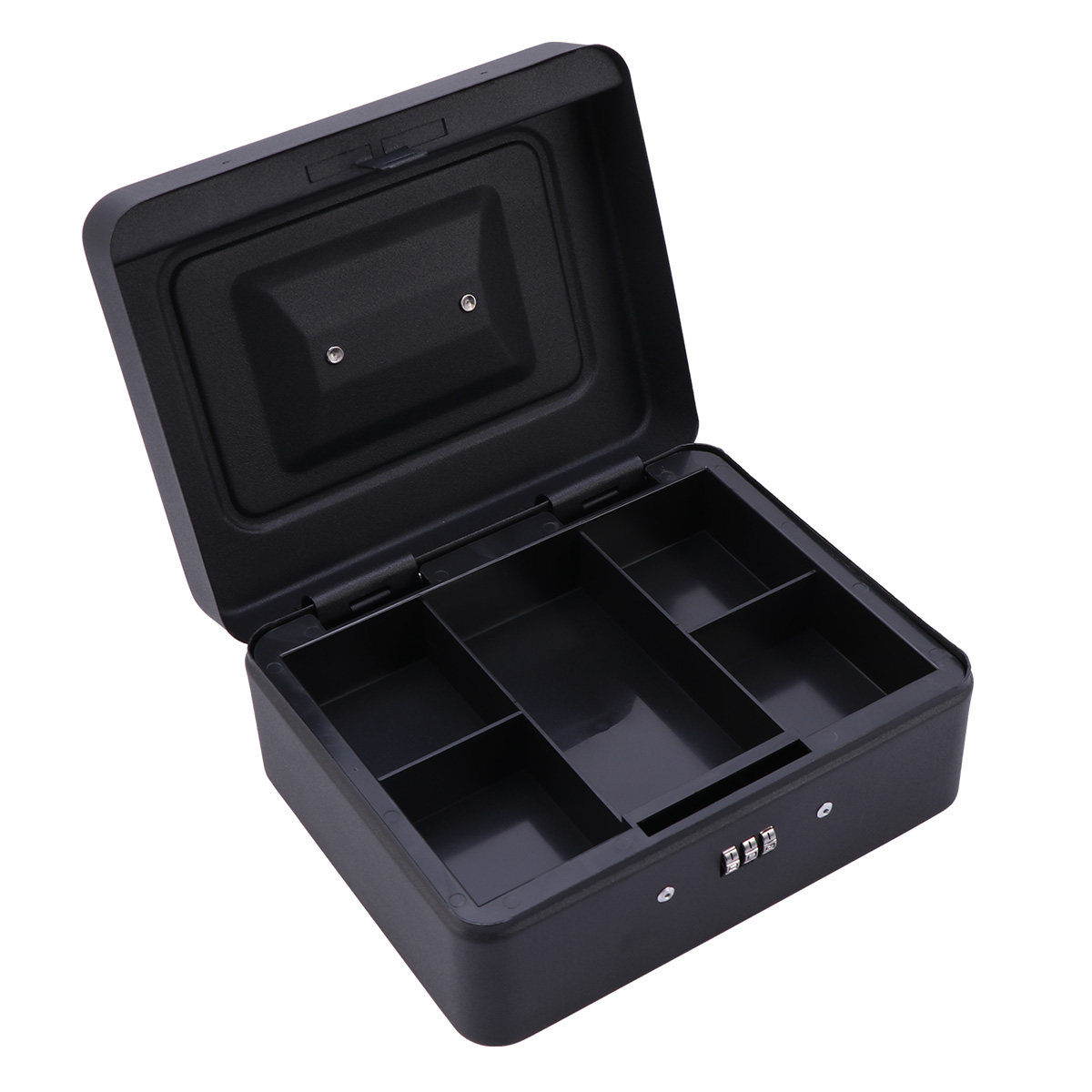 Lockbox Key Secure - Robuste, verstärkte Metall-Geldkassette mit Zahlenschloss, Sicherheitscode,