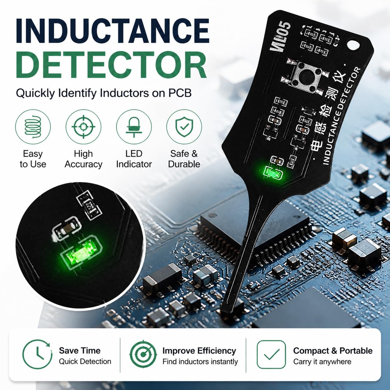 W01 Typ C Induktivitätstester  – Co Detector Plug Bewertung und Preis