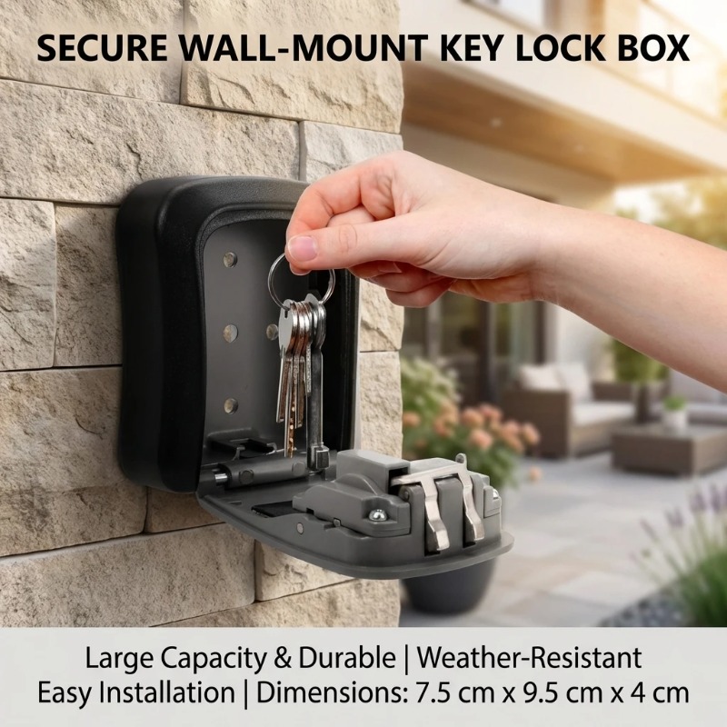 Wandmontierter Schlüsselsafe m – Lockbox Key Secure Bewertung und Preis